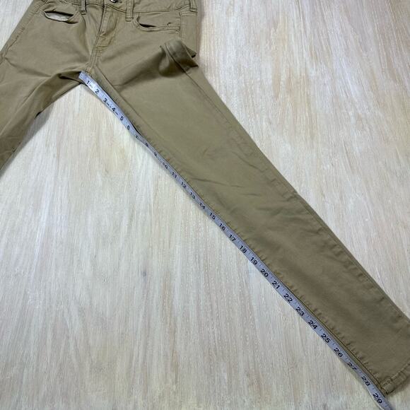 American Eagle Low Rise Super Stretch Tan Jegging Skinny Casual Everyday Jeans 2 - Picture 12 of 12